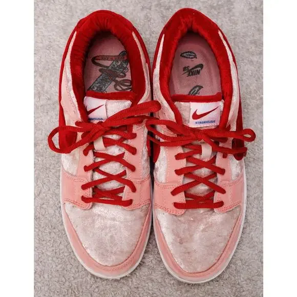 Nike SB Dunk Low Strangelove Pink Red Sneakers Mens 8.5 Womens 10 CT2552-800 - Picture 14 of 16